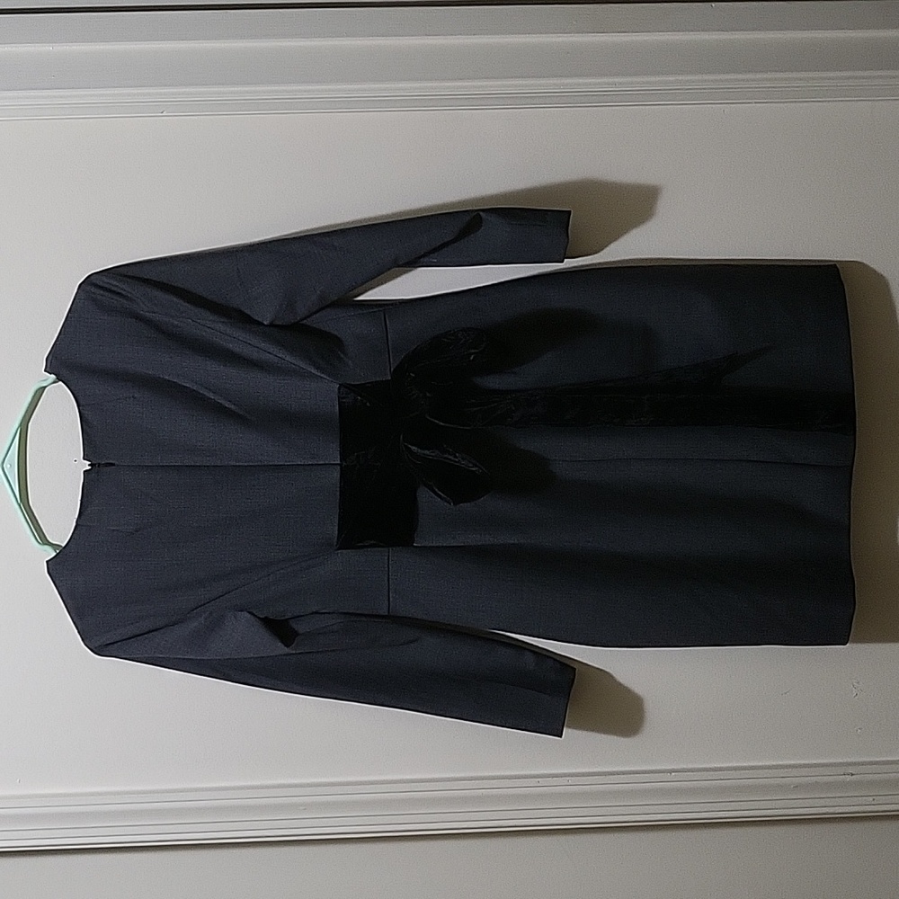 J. Crew velvet ribbon tie dress 4P